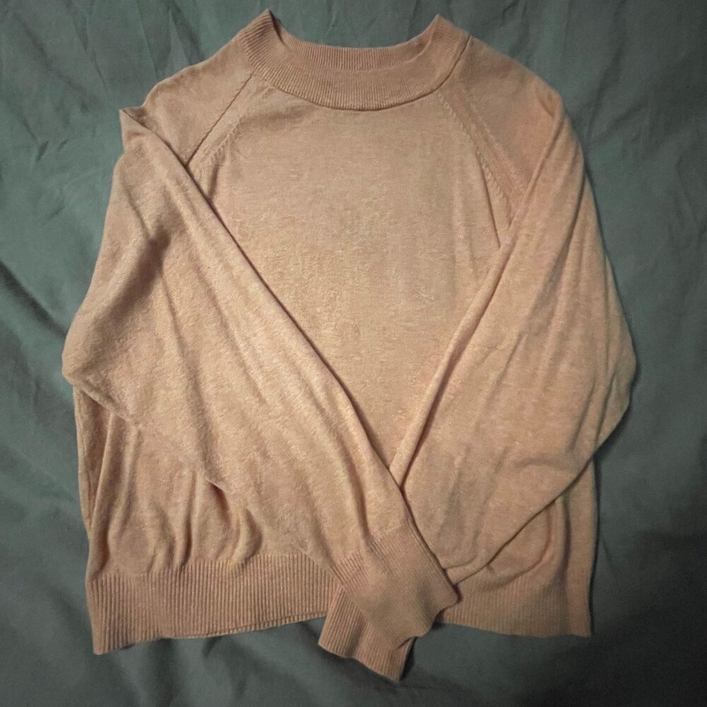 Super soft coral colored sweater